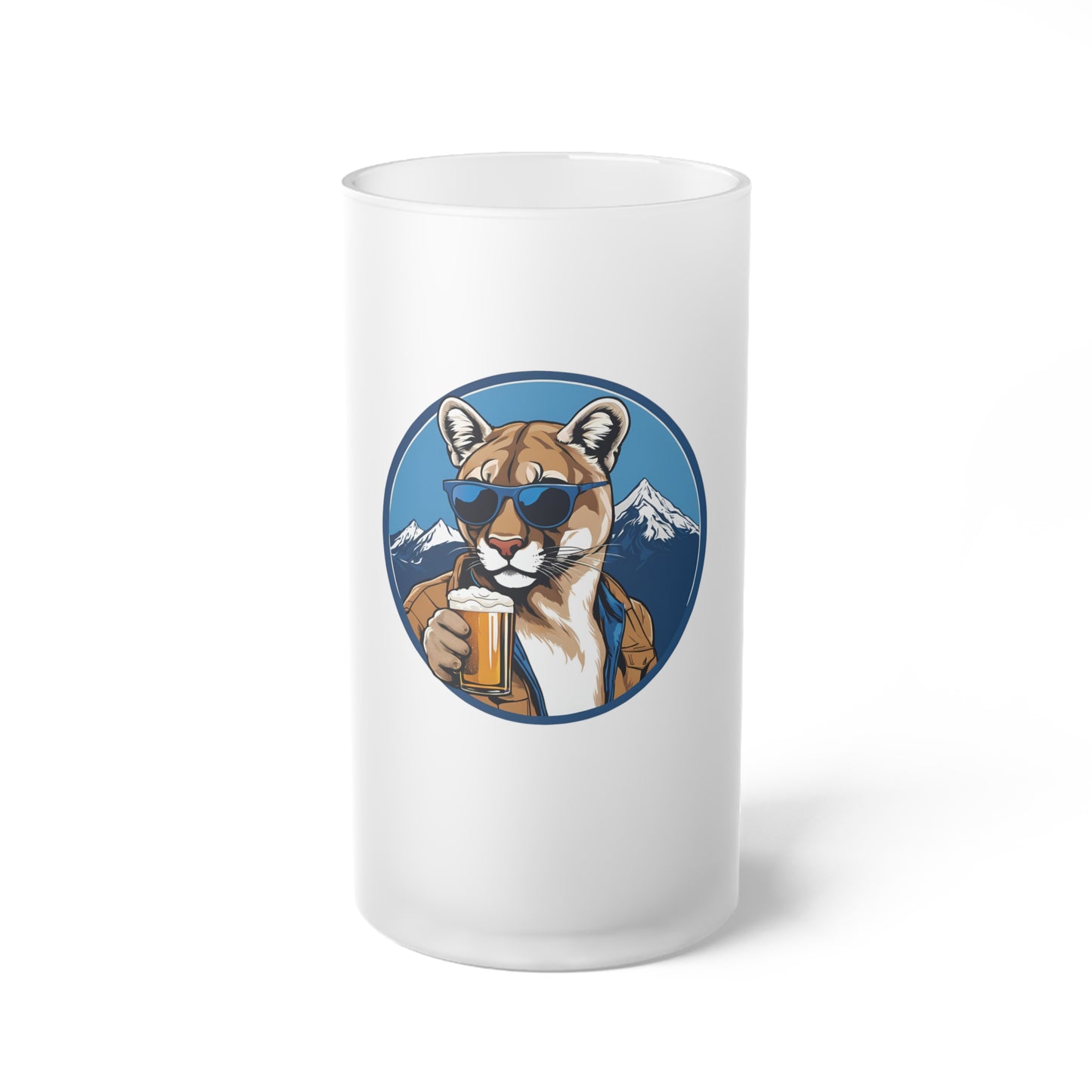 Penn State Football x White Out Weekly FROSTED Glass Beer Mug (16 oz)